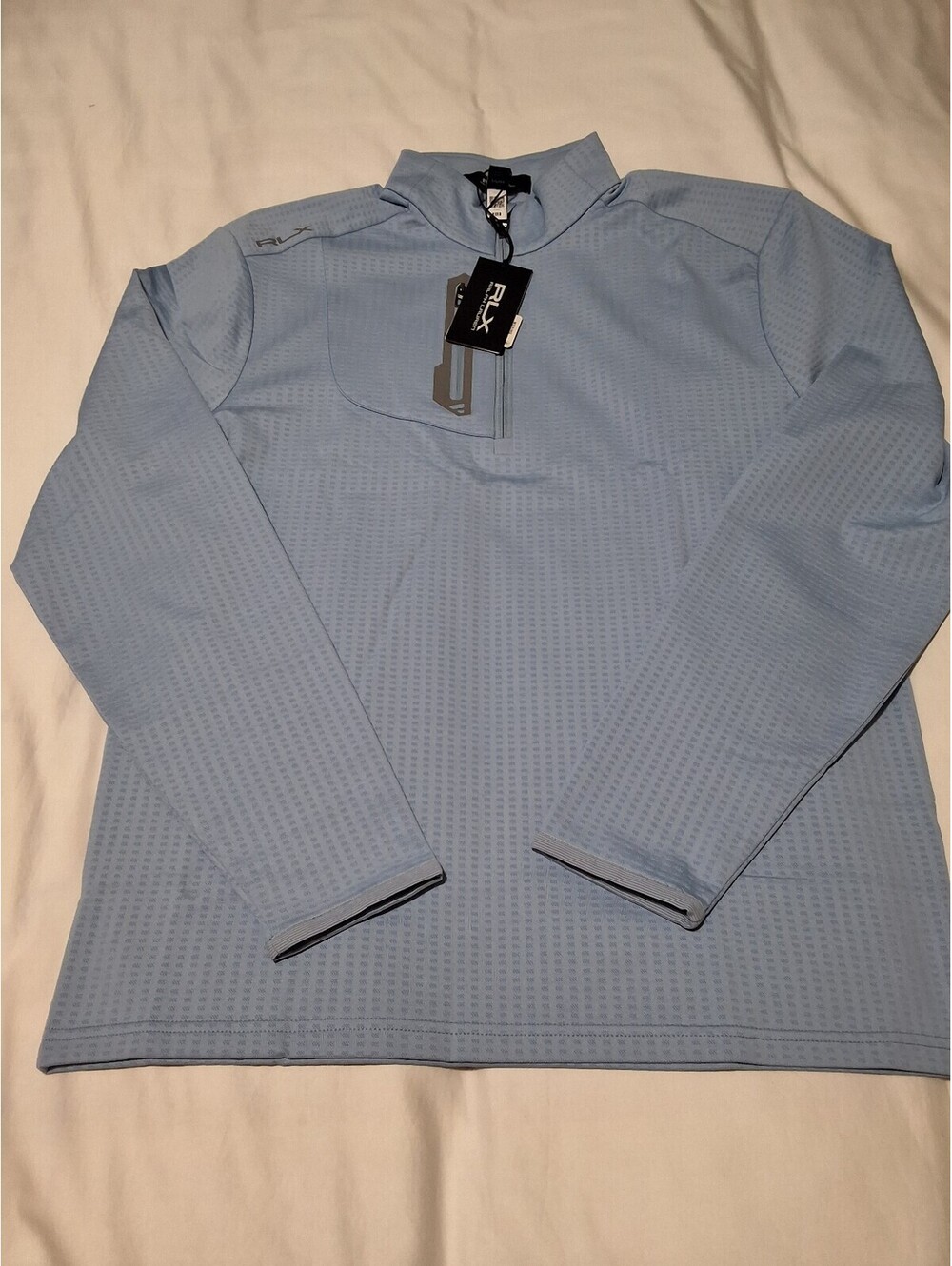 RLX Ralph Lauren Light Blue Half-Zip Pullover Sweatshirt